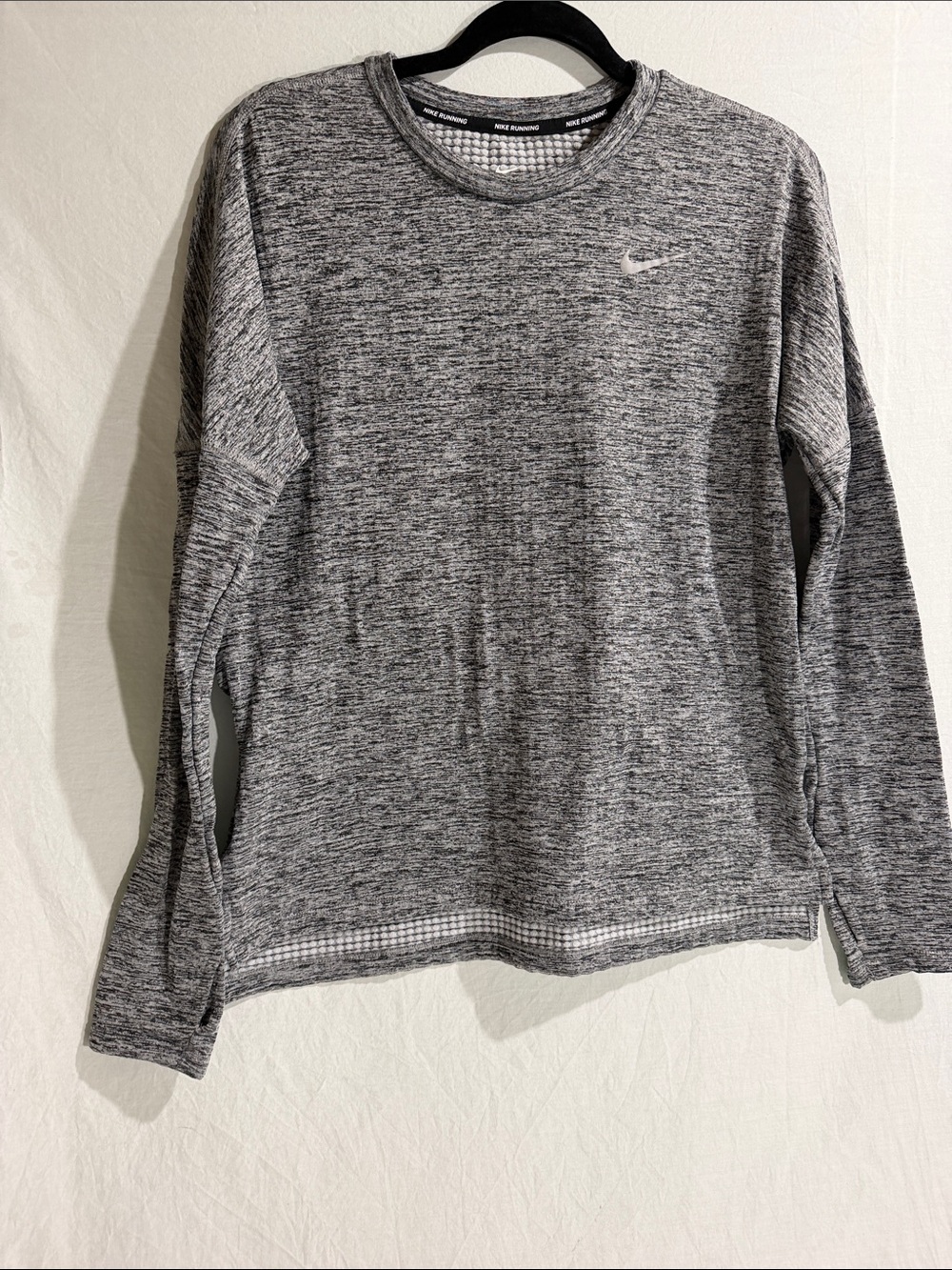 Nike Grey Heather long sleeve running shirt